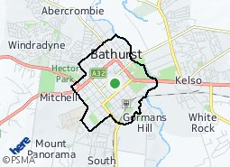 map of bathurst nsw Bathurst Central Suburb Map map of bathurst nsw