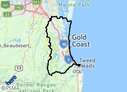 gold coast suburbs map Gold Coast City Suburb Map gold coast suburbs map