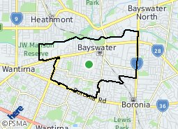 city of bayswater maps Bayswater Suburb Boundaries city of bayswater maps