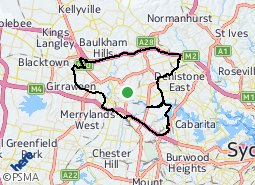City of Parramatta suburb boundaries
